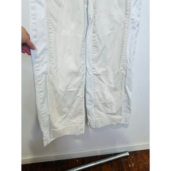 SOMETHING NAVY White Two Tone Denim Cotton Extra Wide Flair Jeans Size 25 - Picture 7 of 16